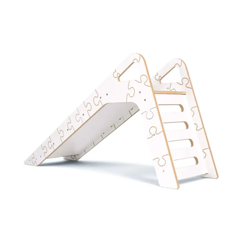 Zjeżdżalnia Montessori Puzzle dla dzieci SL-310 - biała| Domowa zjeżdżalnia od 12 miesiąca