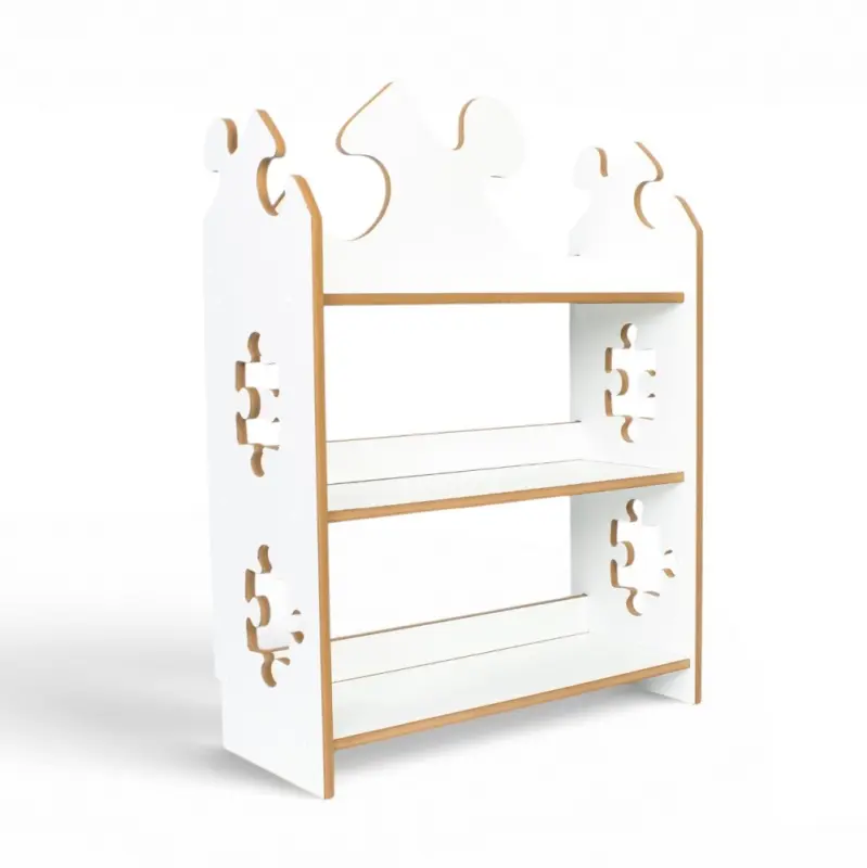 Regał dziecięcy Puzzle Montessori – biblioteczka na książki i zabawki TS-510 biały