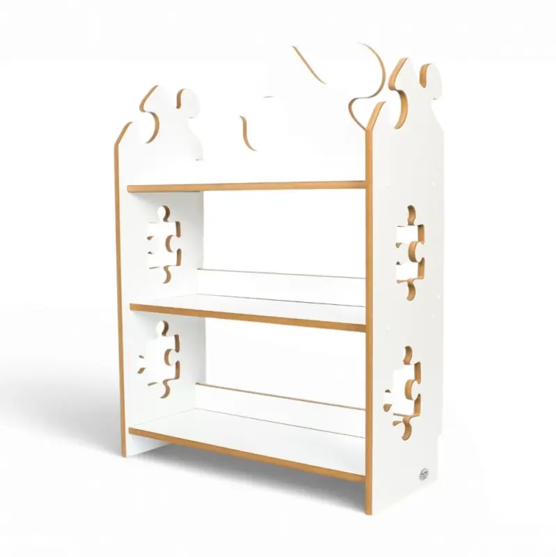 Regał dziecięcy Puzzle Montessori – biblioteczka na książki i zabawki TS-510 biały