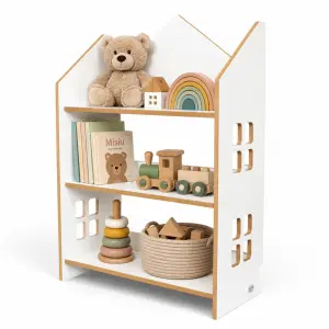 Regał dziecięcy Domek Montessori – biblioteczka na książki i zabawki TS-520 biały