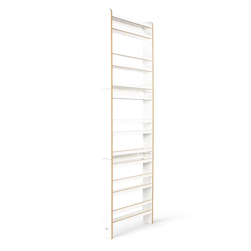 Regał dziecięcy na książki Montessori 200 × 60 cm - 7 półek BSH-67 biały