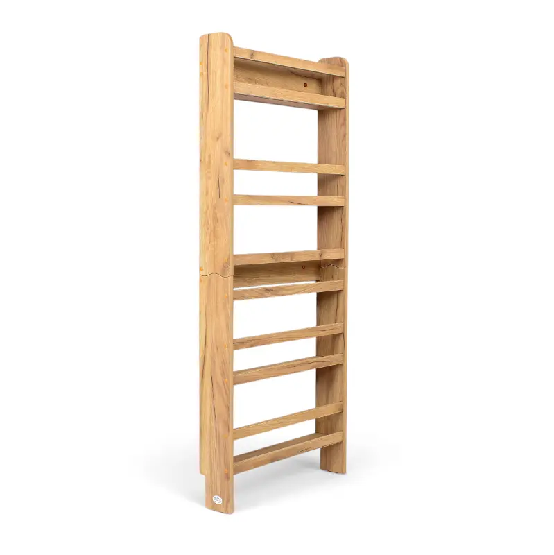 Regał dziecięcy na książki Montessori 140 × 60 cm - 5 półek BSH-65 dębowy