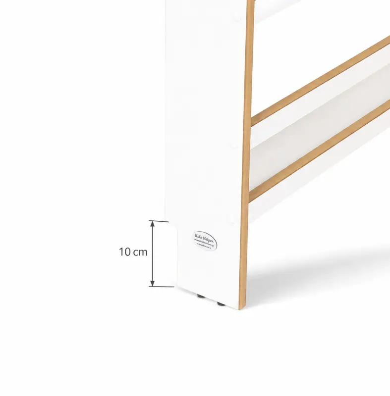 Regał dziecięcy na książki Montessori 140 × 60 cm - 5 półek BSH-65 biały