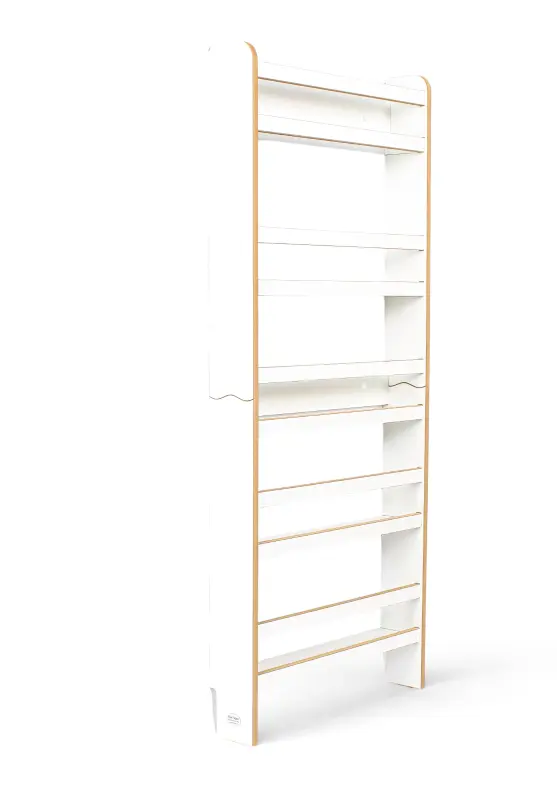 Regał dziecięcy na książki Montessori 140 × 60 cm - 5 półek BSH-65 biały