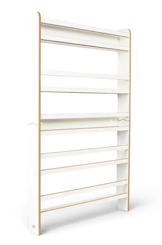 Regał dziecięcy na książki Biblioteczka Montessori 140 × 90 cm - 5 półek BSH-95 biały