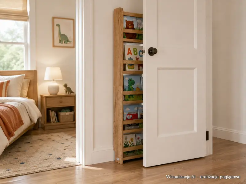 Regał dziecięcy na książki Biblioteczka Montessori 140 × 60 cm - 5 półek BSH-PZ-65 dębowy