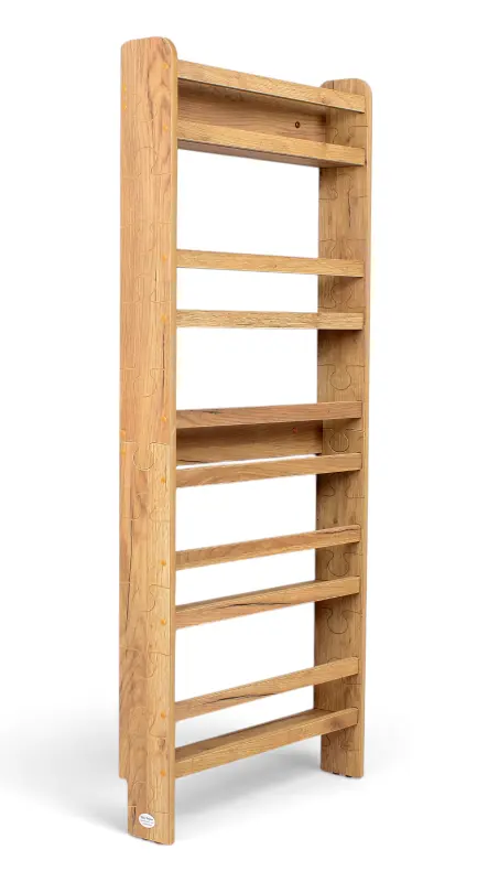Regał dziecięcy na książki Biblioteczka Montessori 140 × 60 cm - 5 półek BSH-PZ-65 dębowy