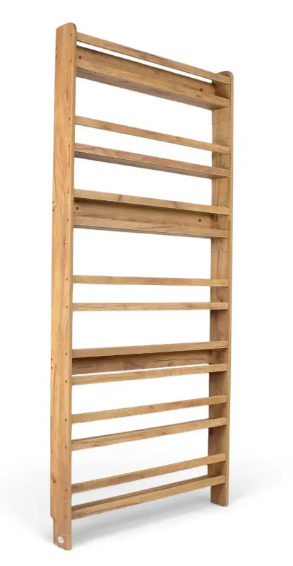 Regał dziecięcy na książki Biblioteczka Montessori Puzzle 200 × 90 cm - 7 półek BSH-PZ-97 dębowy